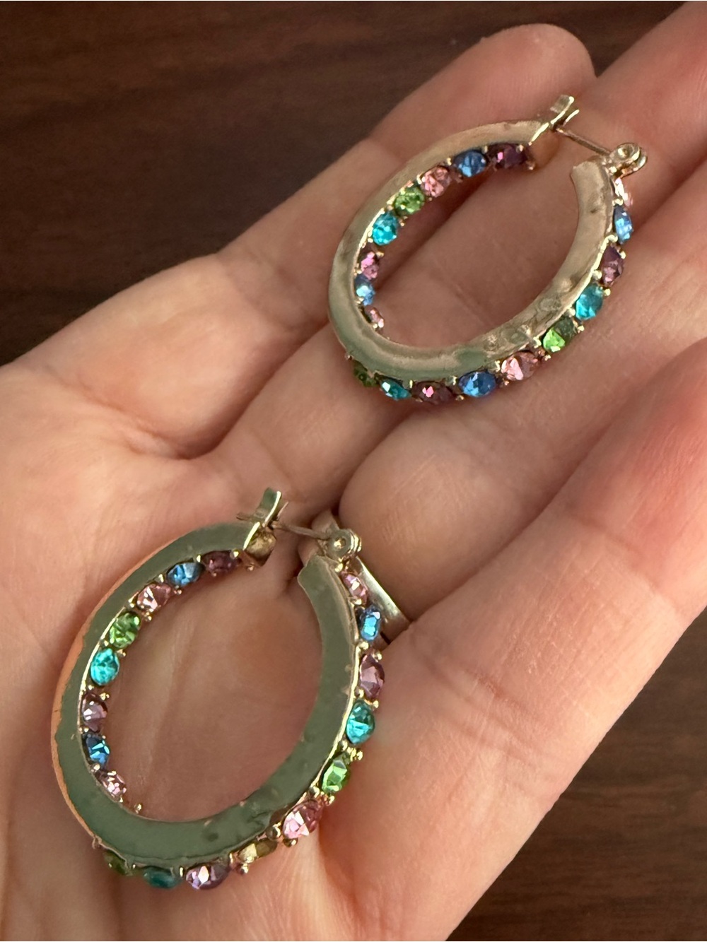 Vintage Ruby Lane Hoop Earrings